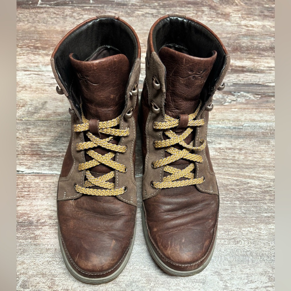 Chaco Women's Brown Leather Lace-Up Boots Sierra Waterproof Leather Hiking 9.5 - Picture 4 of 10